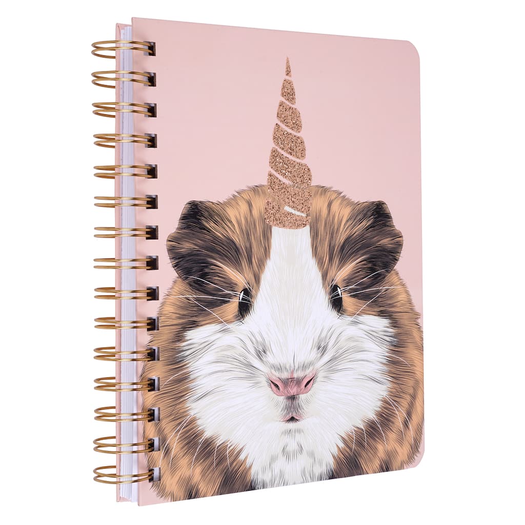 Unicorn Guinea Pig Spiral Bound Journal By Artist S Loft Michaels